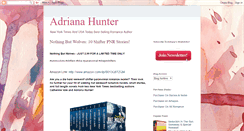 Desktop Screenshot of adrianahunter.com